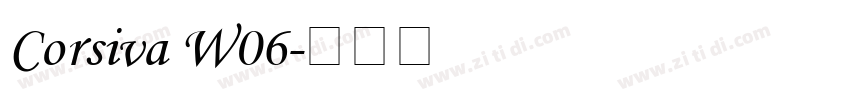 Corsiva W06字体转换
